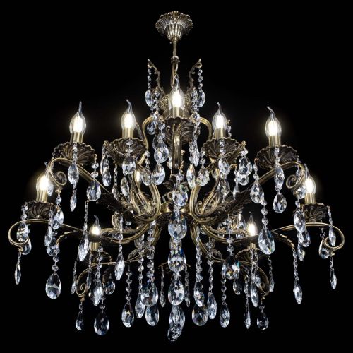 Люстра бронзовая Мелания №12/1 журавлик в Ижевске Гусь Хрустальный