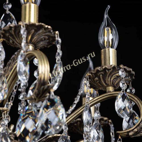 Люстра бронзовая Милана №1 баден в Ижевске Гусь Хрустальный