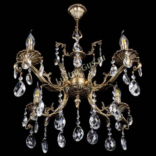 Люстра бронзовая Милана №4/2 баден в Ижевске Гусь Хрустальный