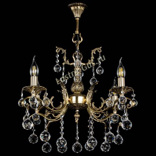 Люстра бронзовая Милана №4/2 шар в Ижевске Гусь Хрустальный