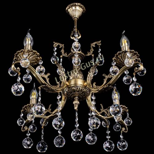 Люстра бронзовая Милана №4/2 шар в Ижевске Гусь Хрустальный