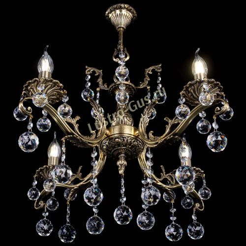 Люстра бронзовая Милана №4/2 шар в Ижевске Гусь Хрустальный