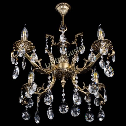 Люстра бронзовая Милана №4/2 звездочка в Ижевске Гусь Хрустальный