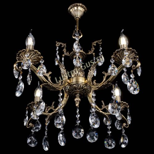 Люстра бронзовая Милана №4/2 звездочка в Ижевске Гусь Хрустальный