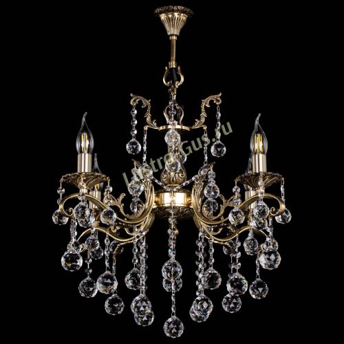 Люстра бронзовая Милана №4 шар в Ижевске Гусь Хрустальный