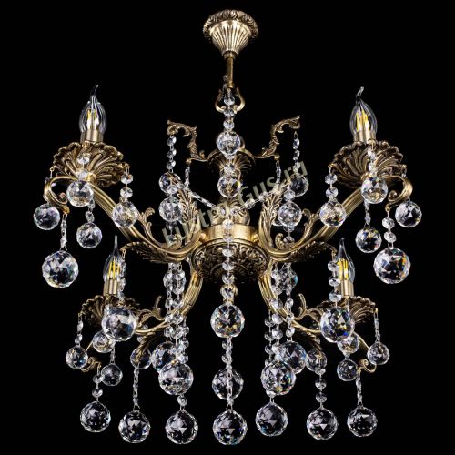 Люстра бронзовая Милана №4 шар в Ижевске Гусь Хрустальный