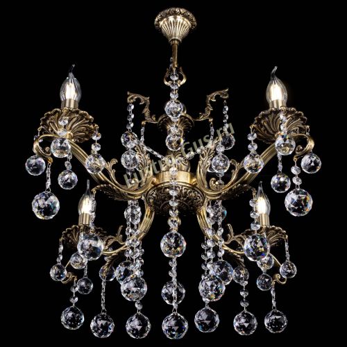 Люстра бронзовая Милана №4 шар в Ижевске Гусь Хрустальный