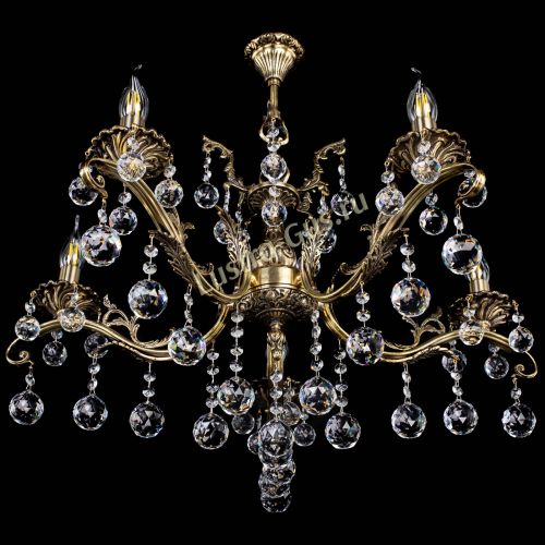 Люстра бронзовая Милана №5/2 шар в Ижевске Гусь Хрустальный