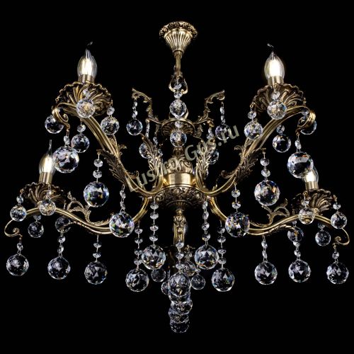 Люстра бронзовая Милана №5/2 шар в Ижевске Гусь Хрустальный