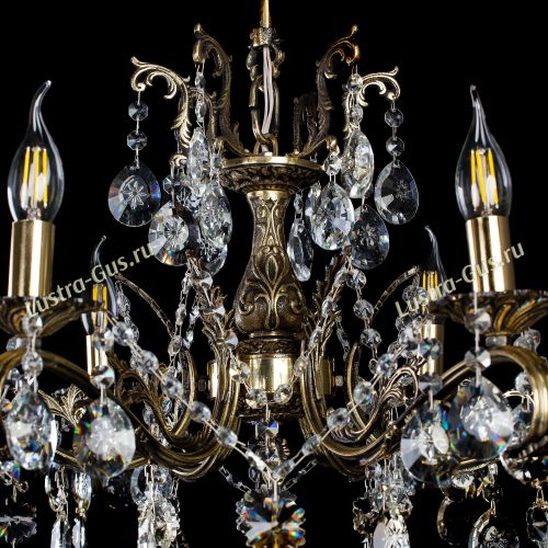 Люстра бронзовая Милана №6 Звездочка в Ижевске Гусь Хрустальный