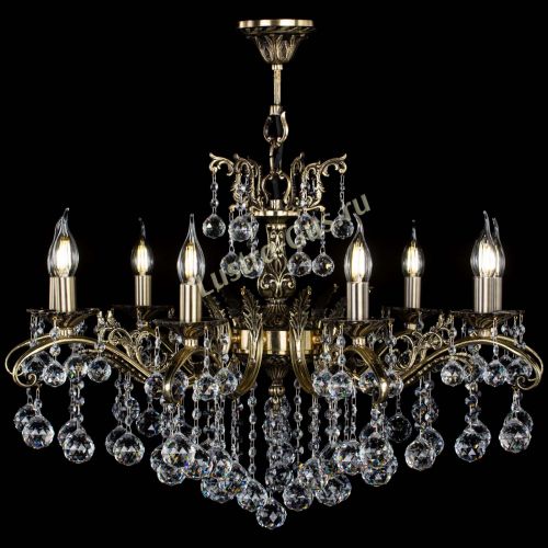 Люстра бронзовая Милана №9/2 шар в Ижевске Гусь Хрустальный