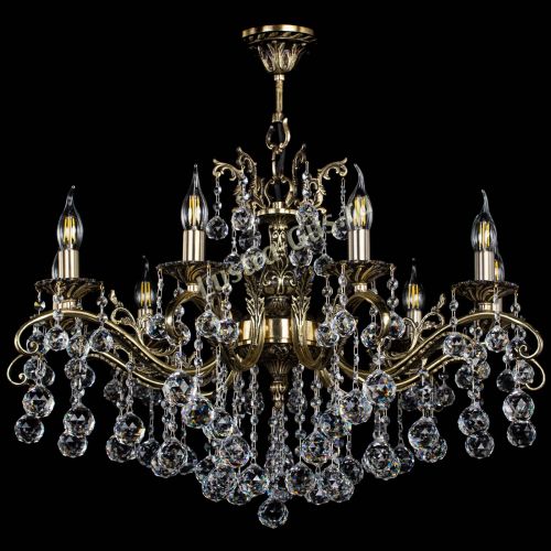 Люстра бронзовая Милана №9/2 шар в Ижевске Гусь Хрустальный