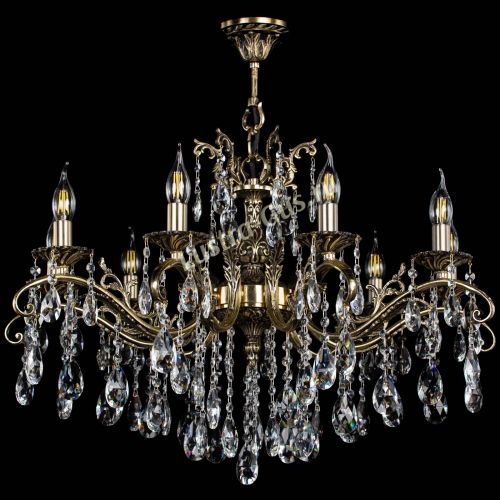 Люстра бронзовая Милана №9/2 журавлик в Ижевске Гусь Хрустальный