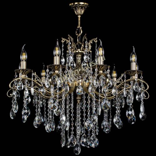 Люстра бронзовая Милана №9 баден в Ижевске Гусь Хрустальный