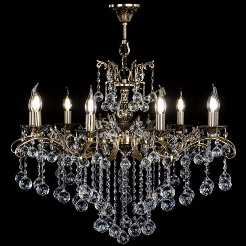 Люстра бронзовая Милана №9 шар в Ижевске Гусь Хрустальный