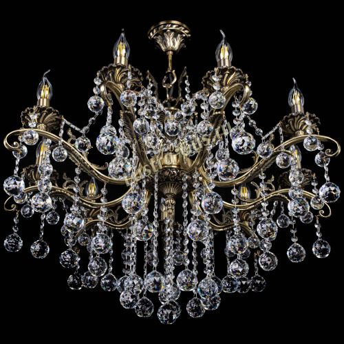 Люстра бронзовая Милана №9 шар в Ижевске Гусь Хрустальный