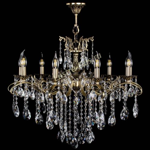 Люстра бронзовая Милана №9 звездочка в Ижевске Гусь Хрустальный