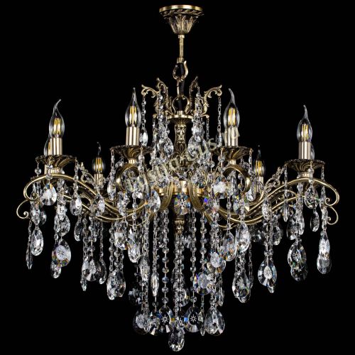 Люстра бронзовая Милана №9 звездочка в Ижевске Гусь Хрустальный