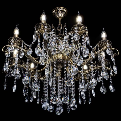 Люстра бронзовая Милана №9 звездочка в Ижевске Гусь Хрустальный