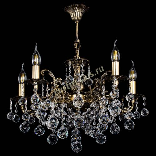 Люстра бронзовая Муза №5 шар в Ижевске Гусь Хрустальный