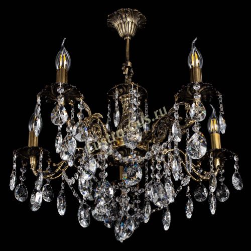 Люстра бронзовая Муза №5 звездочка в Ижевске Гусь Хрустальный