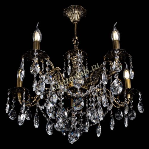 Люстра бронзовая Муза №5 звездочка в Ижевске Гусь Хрустальный