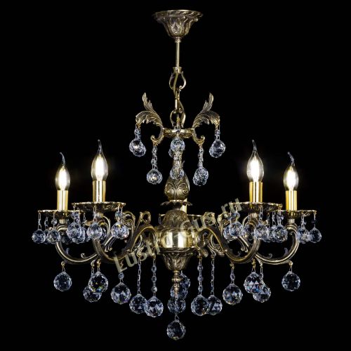 Люстра бронзовая Олимпия №5/1 шар в Ижевске Гусь Хрустальный