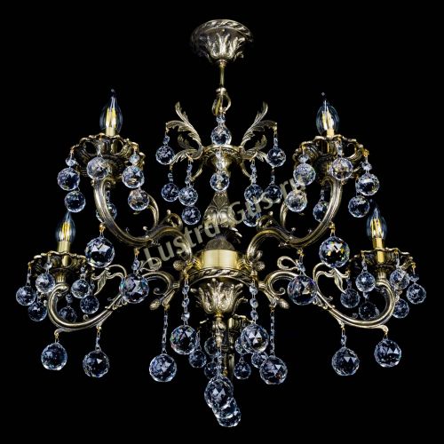 Люстра бронзовая Олимпия №5/1 шар в Ижевске Гусь Хрустальный