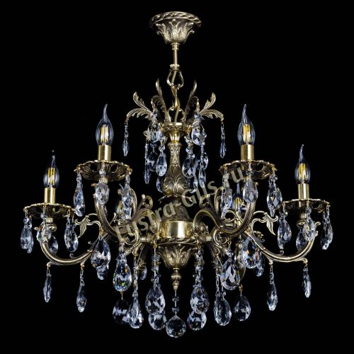 Люстра бронзовая Олимпия №6/1 журавлик в Ижевске Гусь Хрустальный