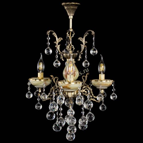 Люстра бронзовая Оникс №3/1 шар в Ижевске Гусь Хрустальный