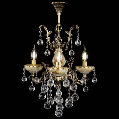 Люстра бронзовая Оникс №3/1 шар в Ижевске Гусь Хрустальный