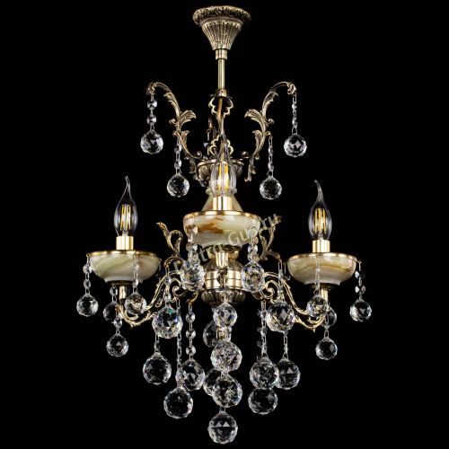 Люстра бронзовая Оникс №3/1 шар в Ижевске Гусь Хрустальный