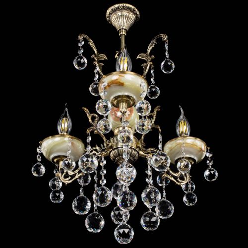 Люстра бронзовая Оникс №3/1 шар в Ижевске Гусь Хрустальный