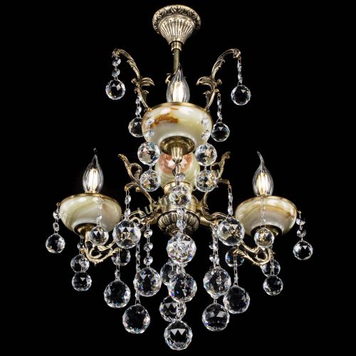 Люстра бронзовая Оникс №3/1 шар в Ижевске Гусь Хрустальный