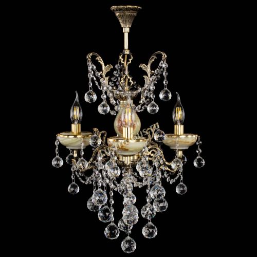 Люстра бронзовая Оникс №3/2 шар в Ижевске Гусь Хрустальный