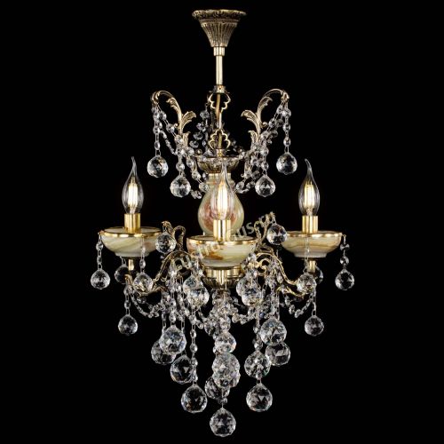 Люстра бронзовая Оникс №3/2 шар в Ижевске Гусь Хрустальный