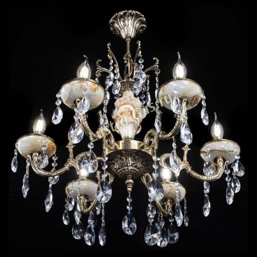 Люстра бронзовая Оникс №6/1 лучик в Ижевске Гусь Хрустальный