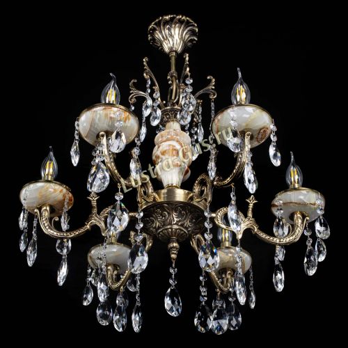 Люстра бронзовая Оникс №6/1 журавлик в Ижевске Гусь Хрустальный