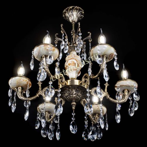 Люстра бронзовая Оникс №6/1 журавлик в Ижевске Гусь Хрустальный