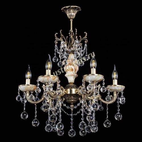 Люстра бронзовая Оникс №6/2 шар в Ижевске Гусь Хрустальный