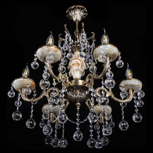 Люстра бронзовая Оникс №6/2 шар в Ижевске Гусь Хрустальный