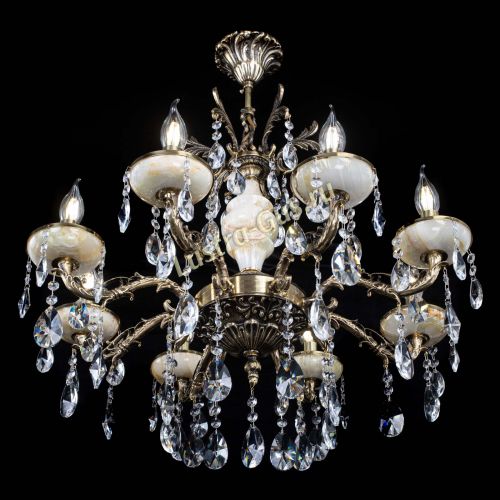 Люстра бронзовая Оникс №8/1 лучик в Ижевске Гусь Хрустальный