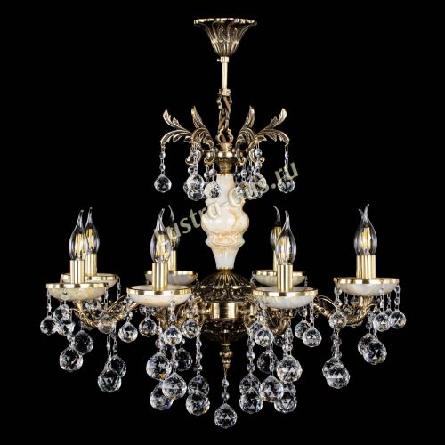 Люстра бронзовая Оникс №8/1 шар в Ижевске Гусь Хрустальный