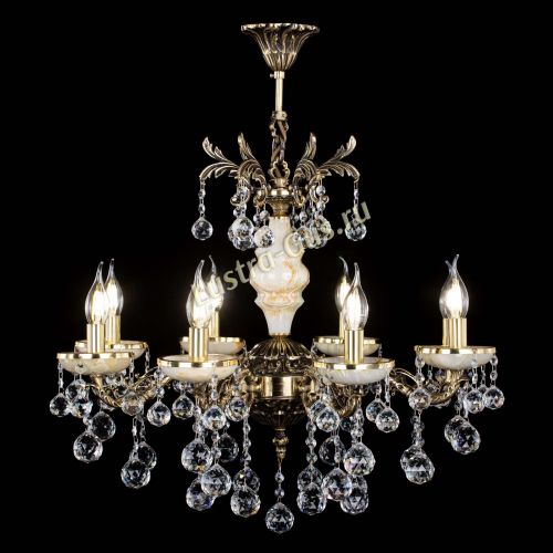 Люстра бронзовая Оникс №8/1 шар в Ижевске Гусь Хрустальный