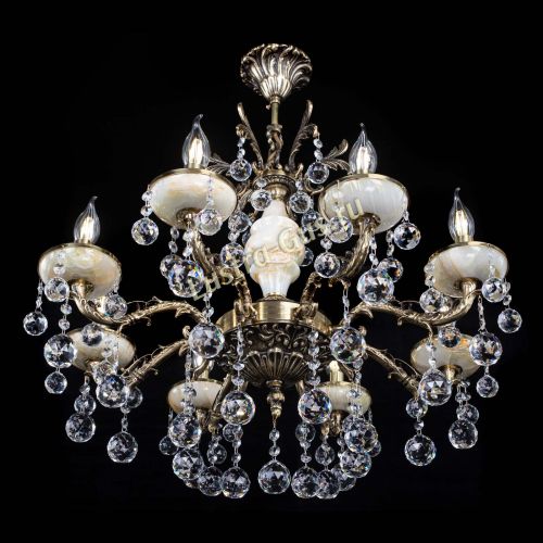 Люстра бронзовая Оникс №8/1 шар в Ижевске Гусь Хрустальный