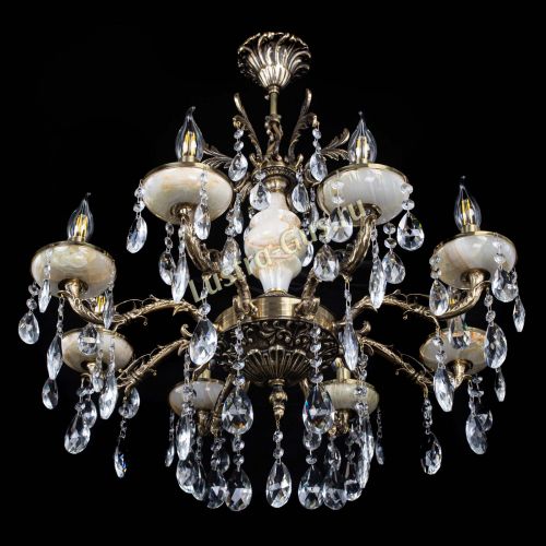 Люстра бронзовая Оникс №8/1 журавлик в Ижевске Гусь Хрустальный