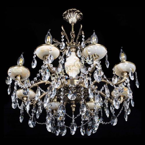 Люстра бронзовая Оникс №8/2 лучик в Ижевске Гусь Хрустальный