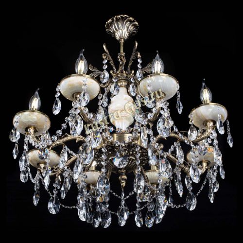 Люстра бронзовая Оникс №8/2 лучик в Ижевске Гусь Хрустальный