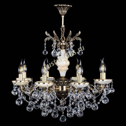 Люстра бронзовая Оникс №8/2 шар в Ижевске Гусь Хрустальный