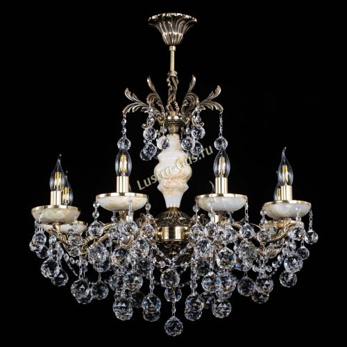 Люстра бронзовая Оникс №8/2 шар в Ижевске Гусь Хрустальный